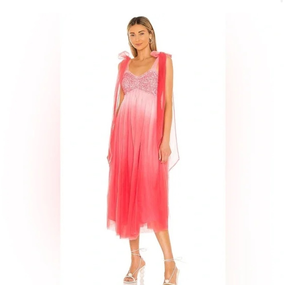 Loveshackfancy Romia dress millennial pink ombre